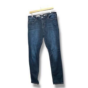 Anthropologie Pilcro Women's Size 31 Dark Blue Skinny Stretch Jeans, 27‎ Inseam